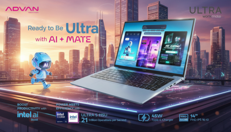 Advan Workmate Ultra, Laptop AI-Ready Harga Terjangkau
